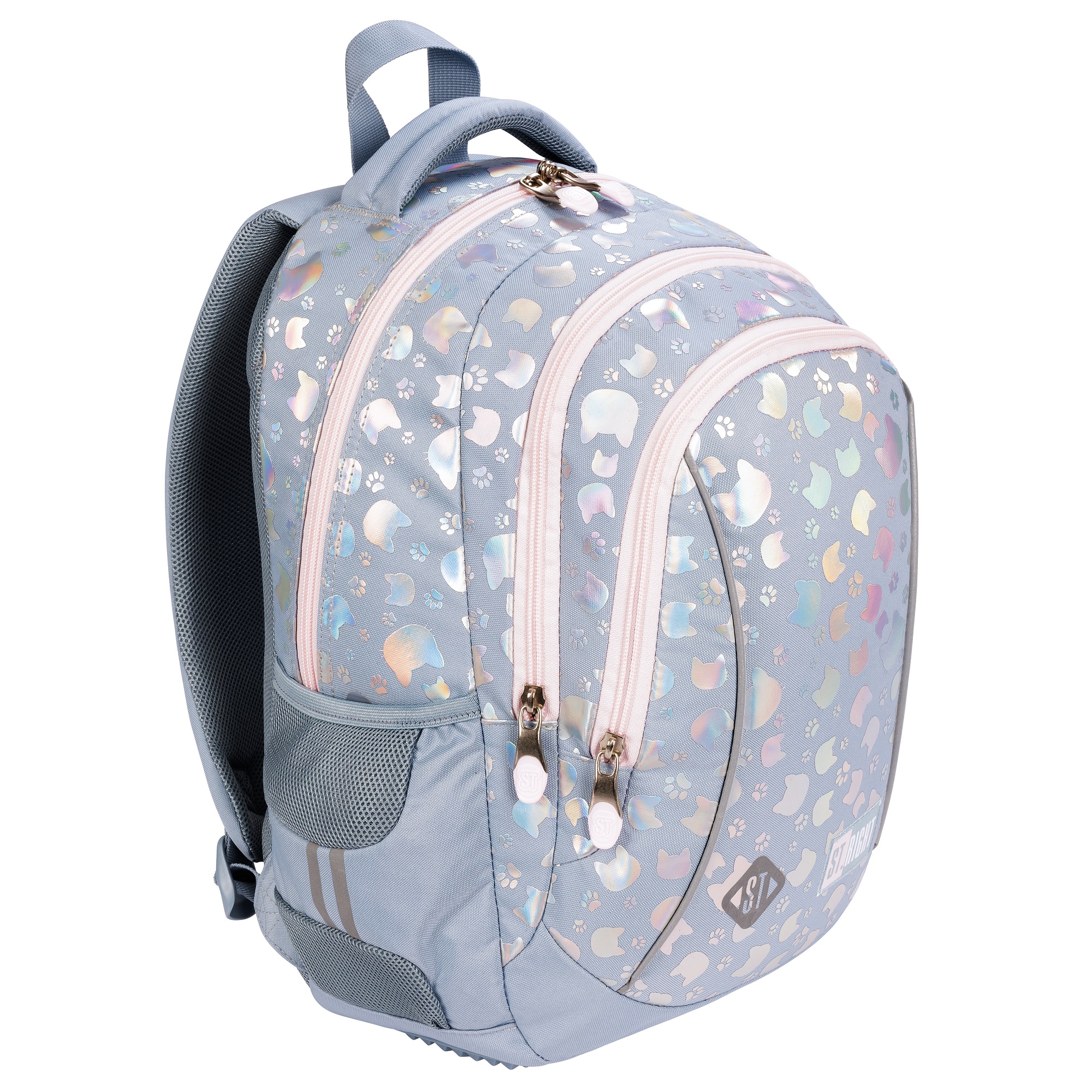 BACKPACK ST 17IN SILVER CATS (BP-01)